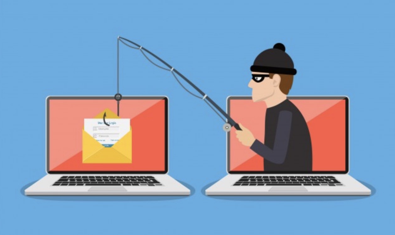 Illustration d'une loupe analysant un email suspect
