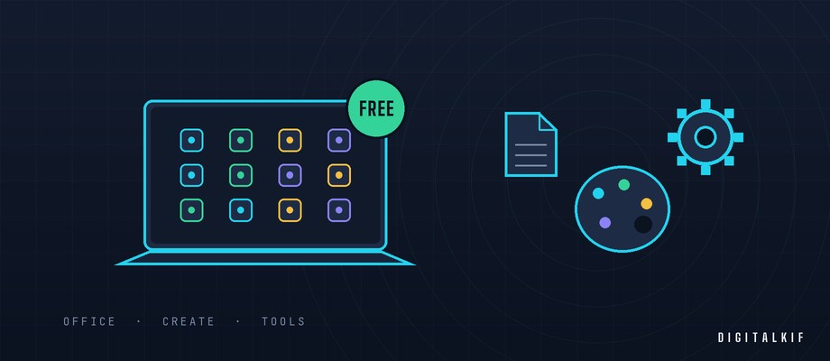 Illustration d'une sélection de logiciels gratuits pour étudiants et professionnels