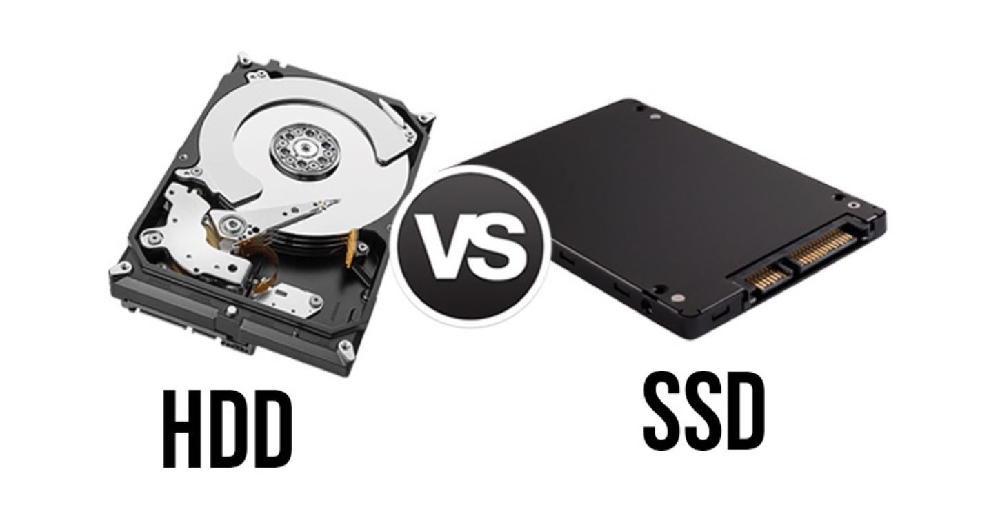 Comparaison visuelle entre un disque dur HDD et un disque SSD