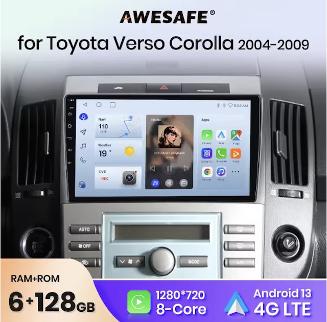Autoradio PX9 pour Toyota Verso CorTrust2004-2009