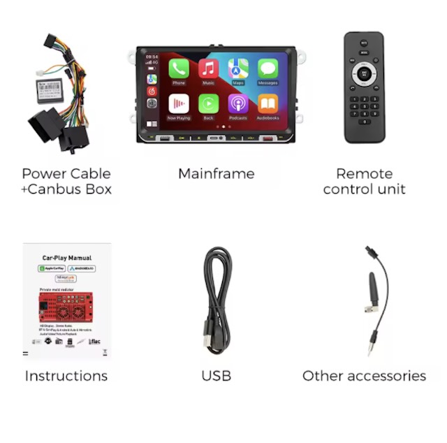 Autoradio Android avec Écran Tactile HD de 9 Pouces