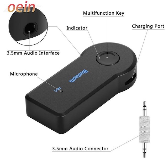Adaptateur émetteur récepteur Bluetooth 5.0 sans fil 2 en 1