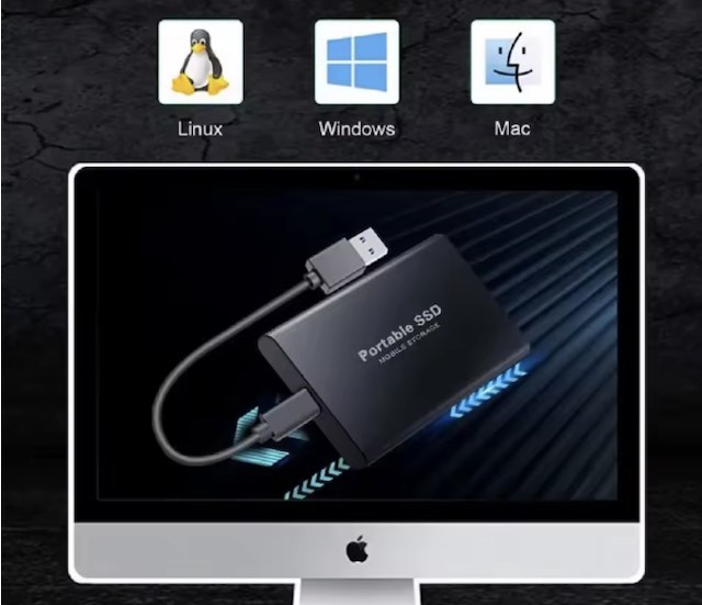 Disque dur externe SSD portable haute vitesse