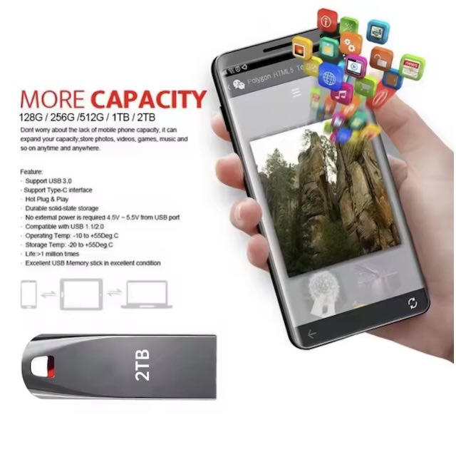 Clé USB 2T USB 3.0