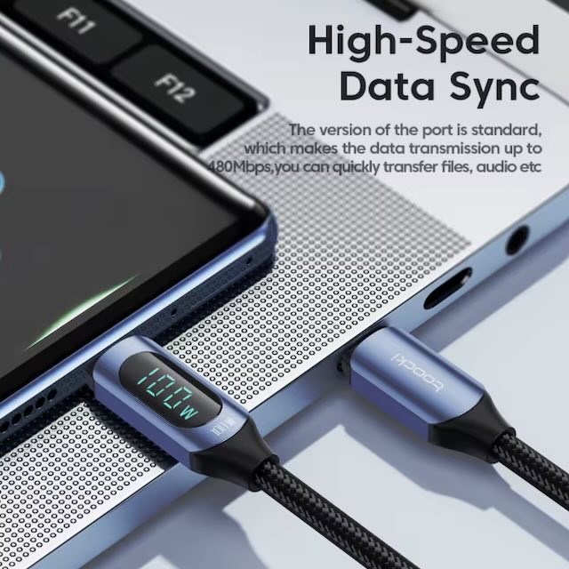 Toocki-Câble USB Type-C vers Type-C pour recharge rapide