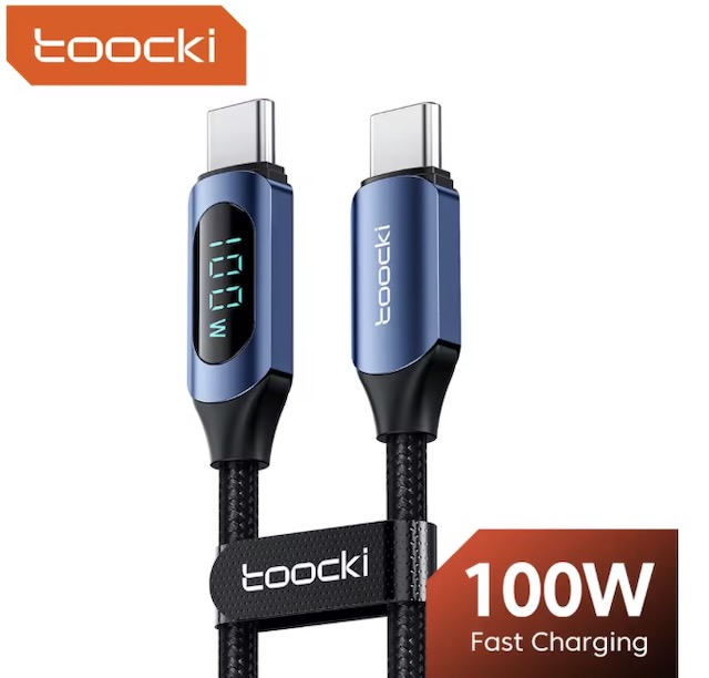 Toocki-Câble USB Type-C vers Type-C pour recharge rapide