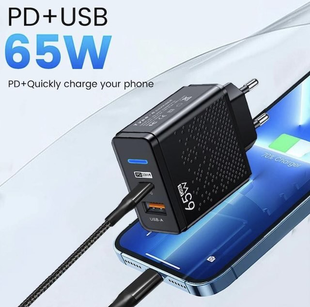 Chargeur de Charge rapide 65W