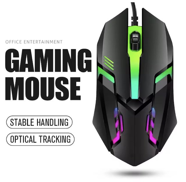 ITLY M01-Souris de jeu filaire USB rétro-4.2 LED